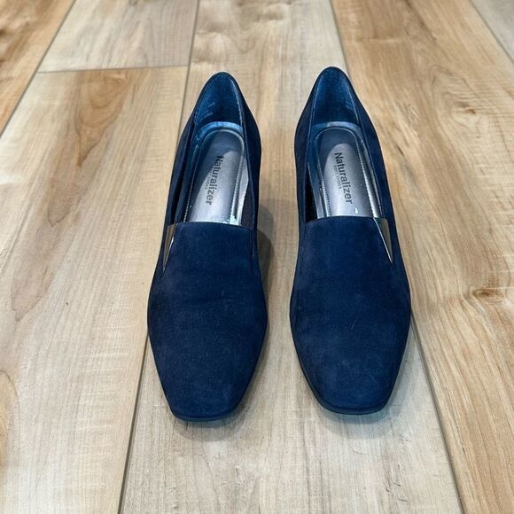 Naturalizer Womens Black Suede Block Heel Shoes Size 7 1/2 N - Picture 13 of 13